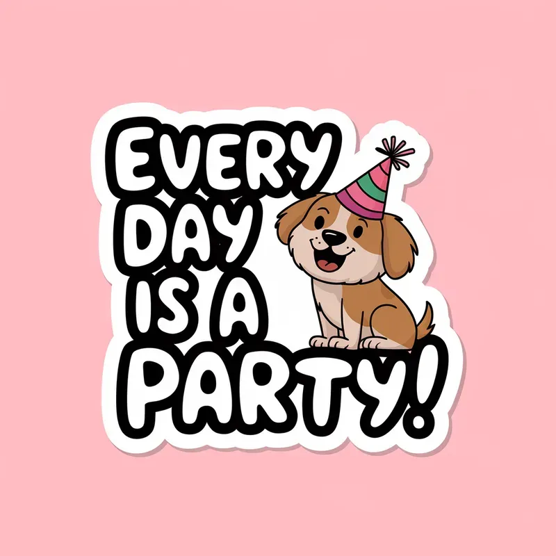 Cute Changeable Text Stickers