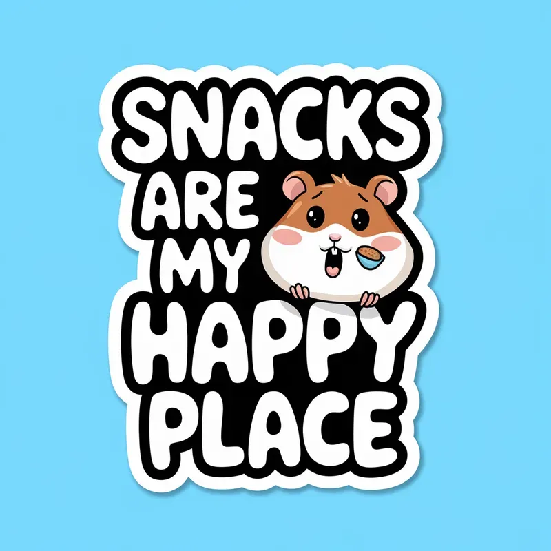 Cute Changeable Text Stickers