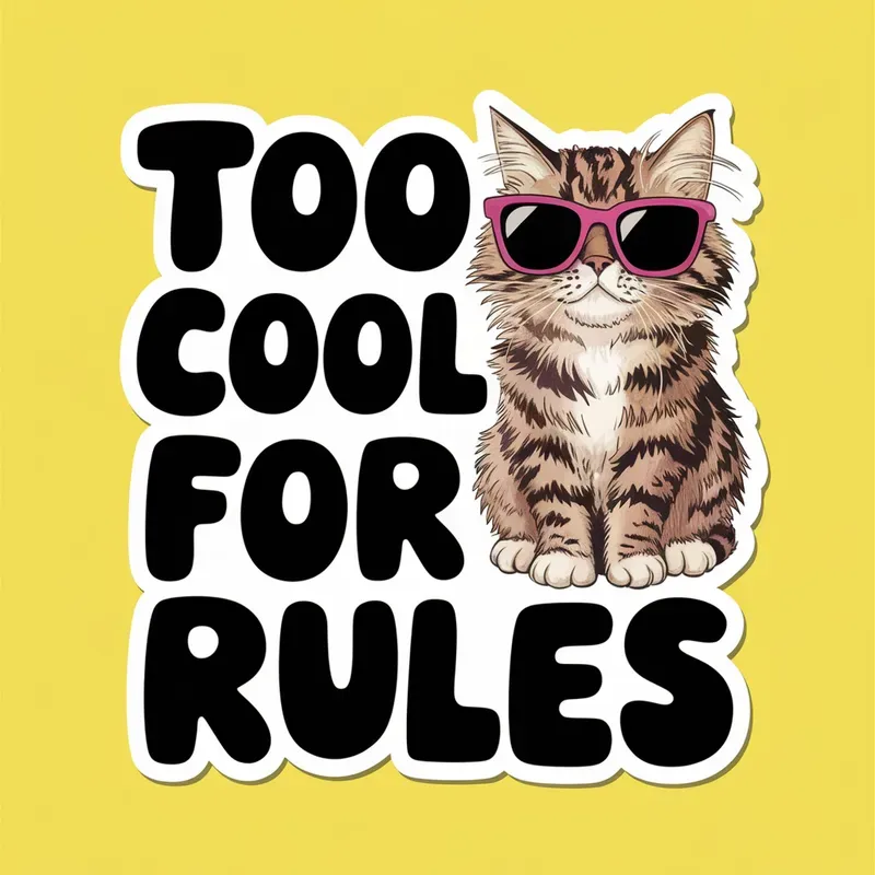 Cute Changeable Text Stickers