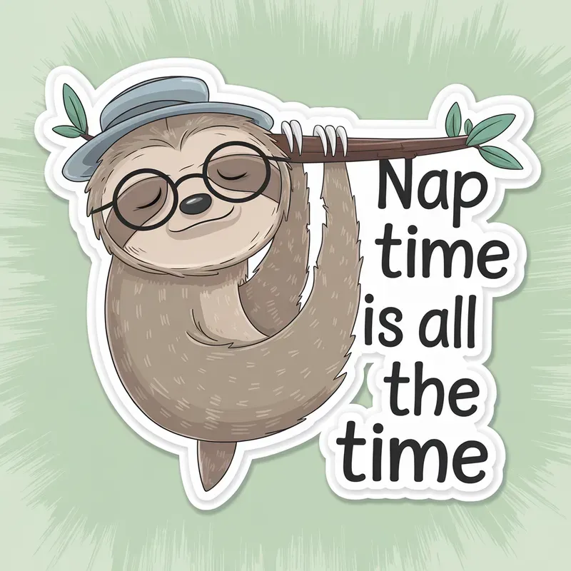 Cute Changeable Text Stickers