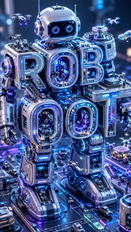 Miniature Toy World Typographies