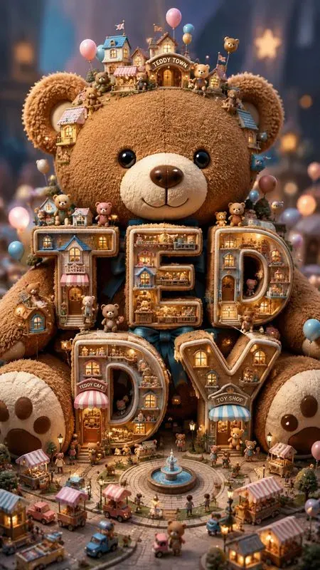 Miniature Toy World Typographies