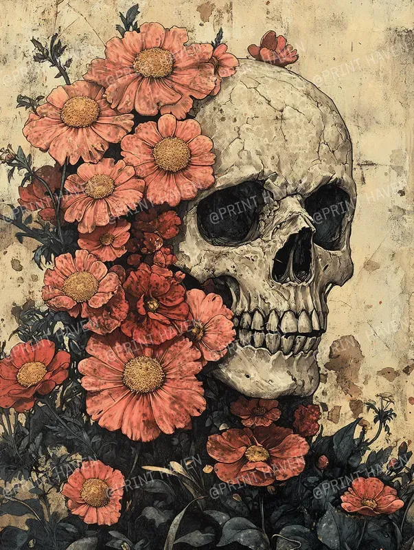 Antique Floral Beauty Papers Wall Art