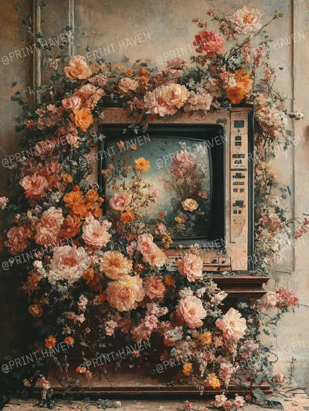 Antique Floral Beauty Papers Wall Art