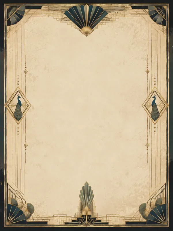 Art Deco Junk Journal Page Generator