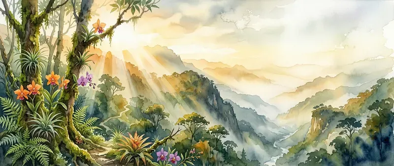 Eco Travel Hero Watercolor Backgrounds