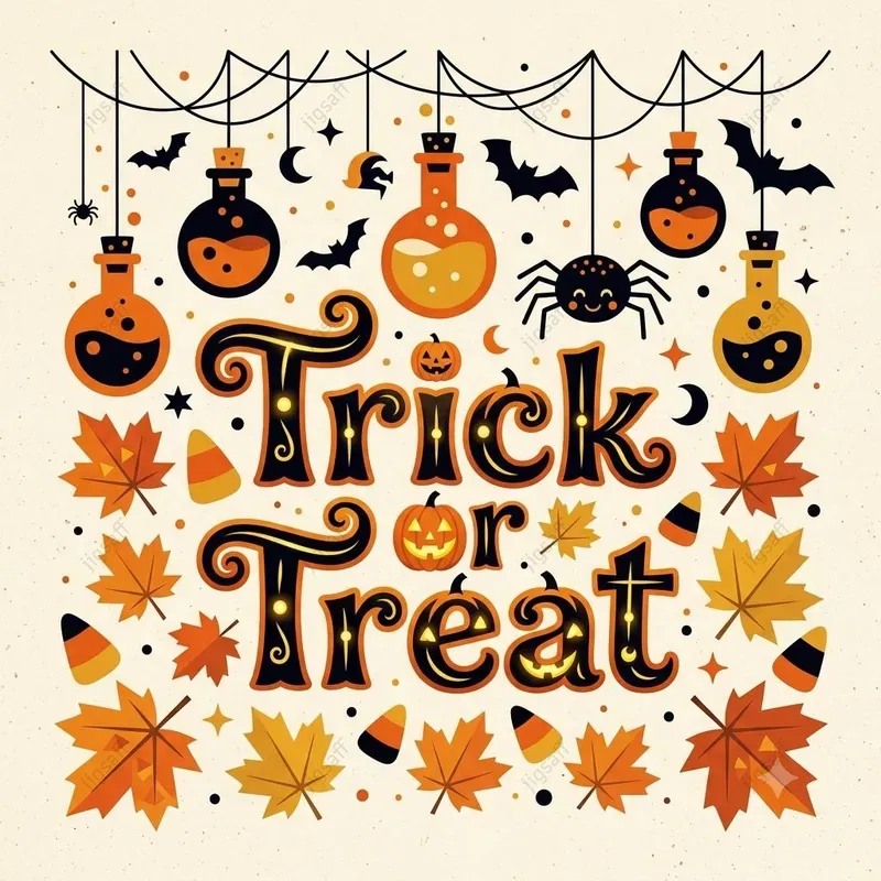 Retro Halloween Vector Typographies