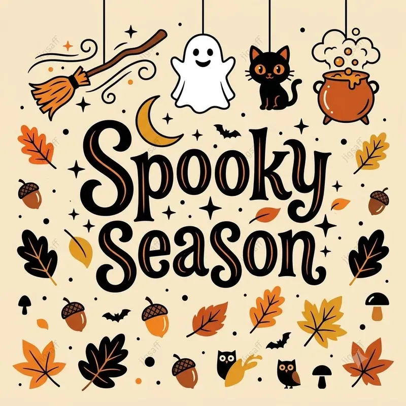 Retro Halloween Vector Typographies