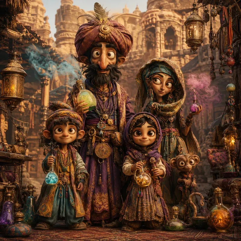 Cinematic Storybook Characters