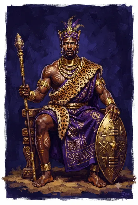 African Golden Age Warrior Illustrations
