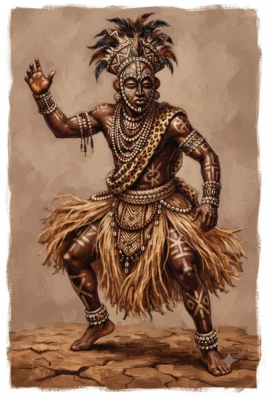 African Golden Age Warrior Illustrations