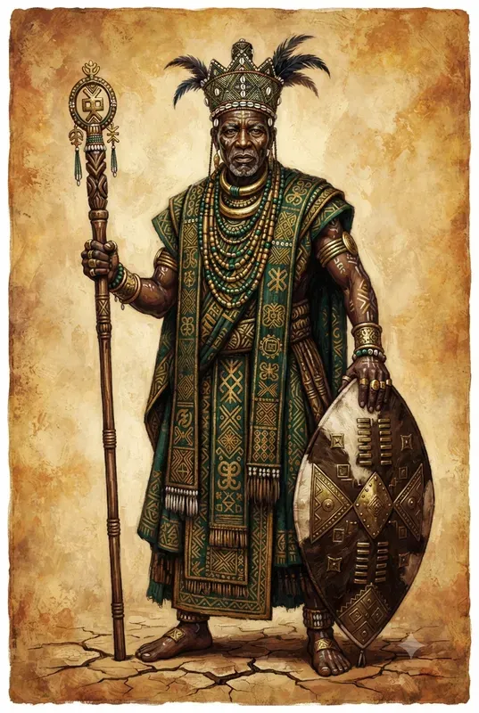 African Golden Age Warrior Illustrations