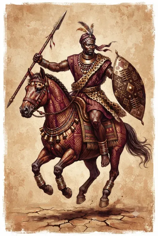 African Golden Age Warrior Illustrations