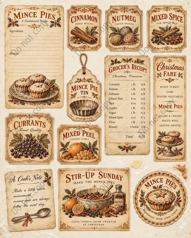 Christmas Pudding Kitchen Ephemera