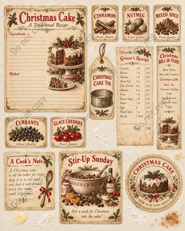 Christmas Pudding Kitchen Ephemera