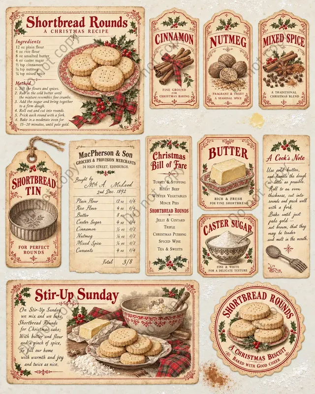 Christmas Pudding Kitchen Ephemera