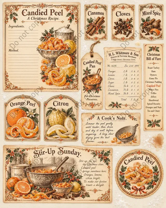 Christmas Pudding Kitchen Ephemera