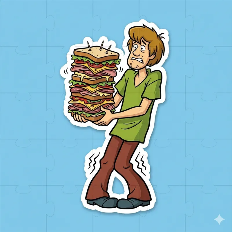 90s Character Sticker Designs