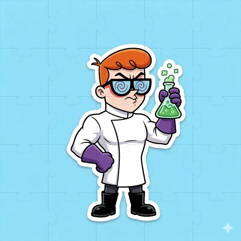 90s Character Sticker Designs