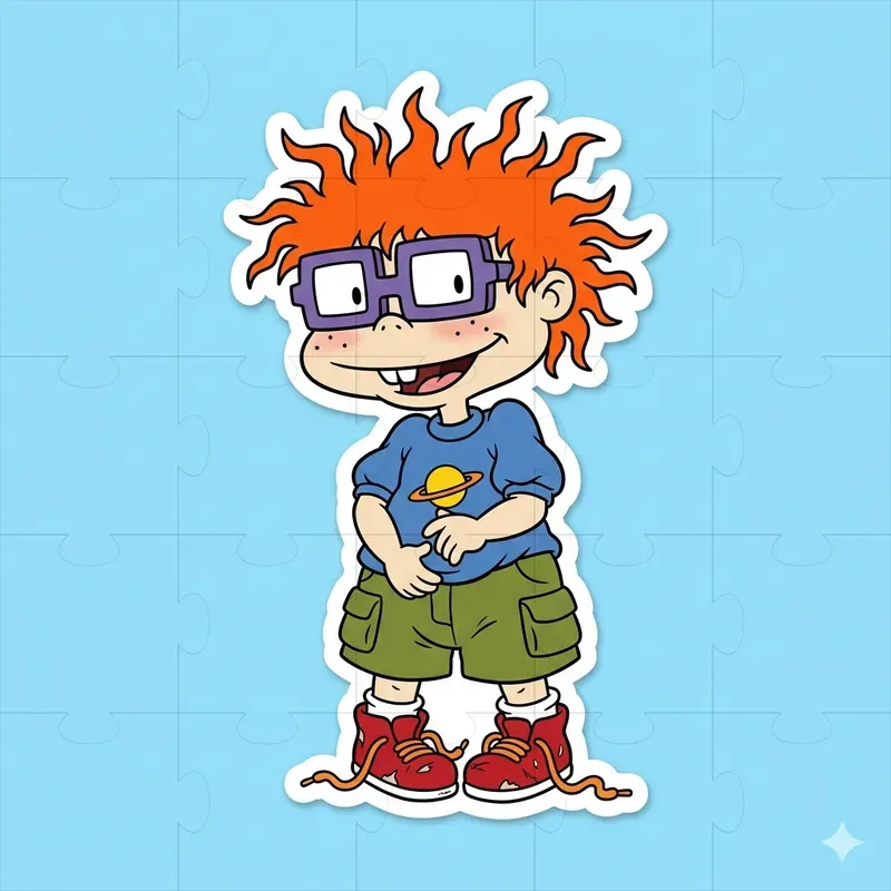 90s Character Sticker Designs