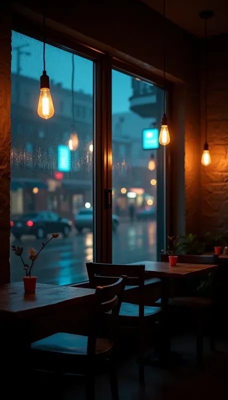 Moody Cinematic Coffee Shop Interiors