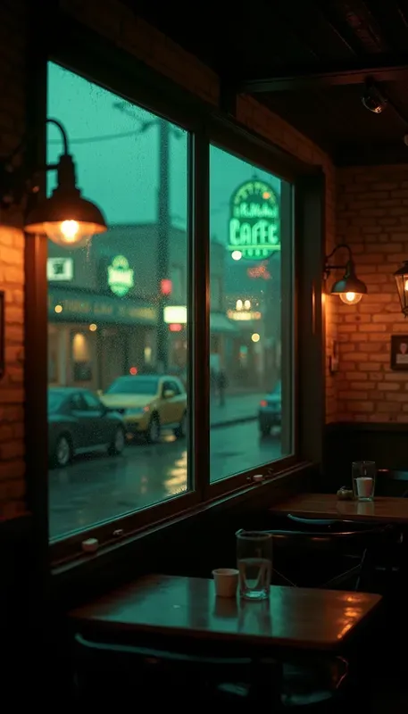 Moody Cinematic Coffee Shop Interiors