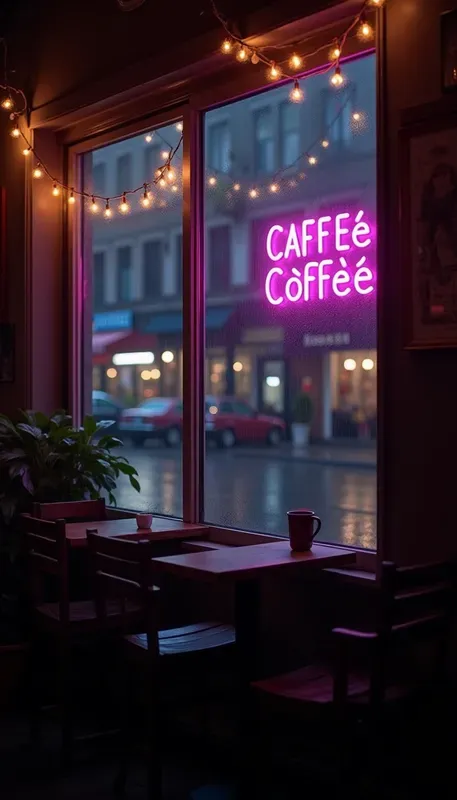 Moody Cinematic Coffee Shop Interiors