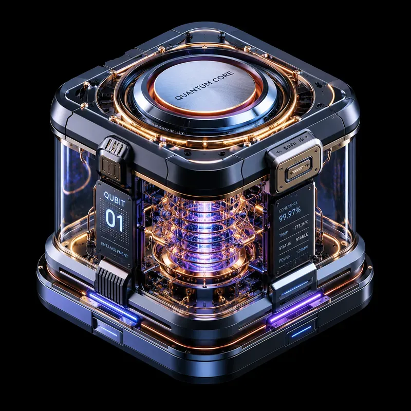 Futuristic Quantum Computing Cores