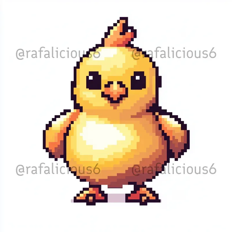 8bit Pixel Art Easter Cliparts