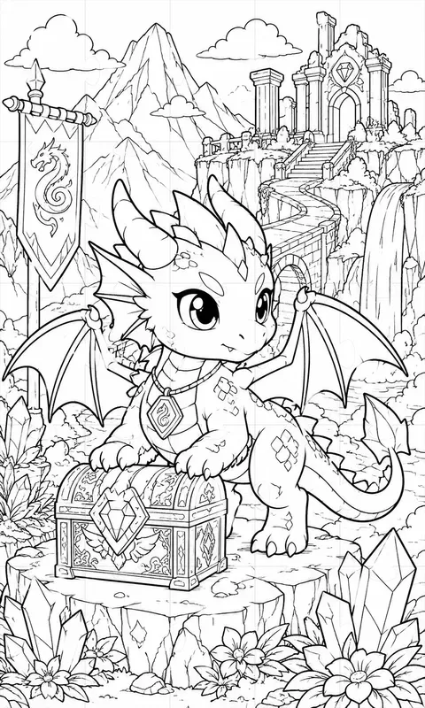 Kids Chibi Anime Coloring Books