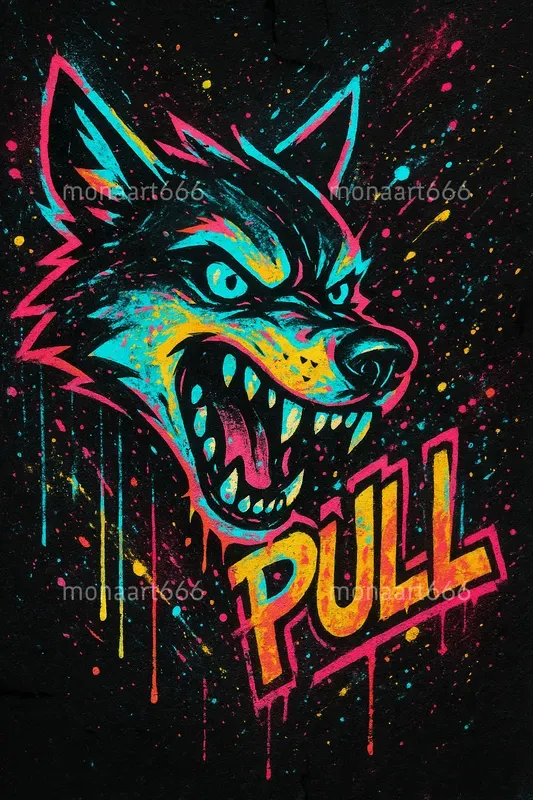 Neon Drip Urban Pop Art