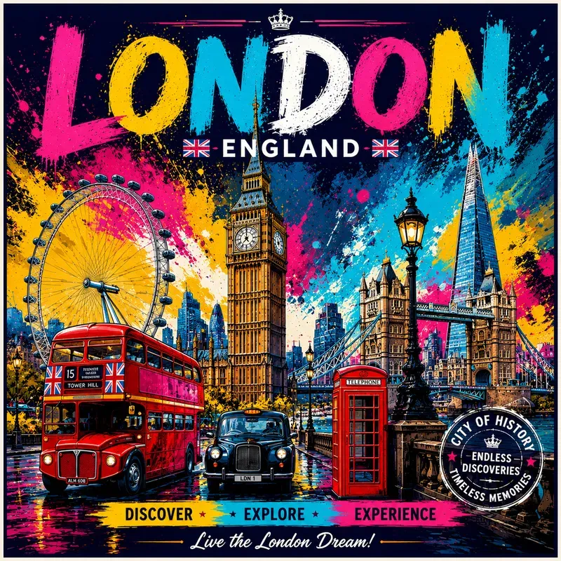 Vibrant Pop Art Travel Poster Kits