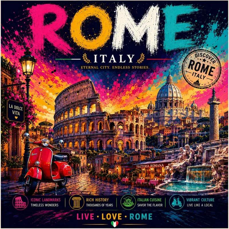 Vibrant Pop Art Travel Poster Kits