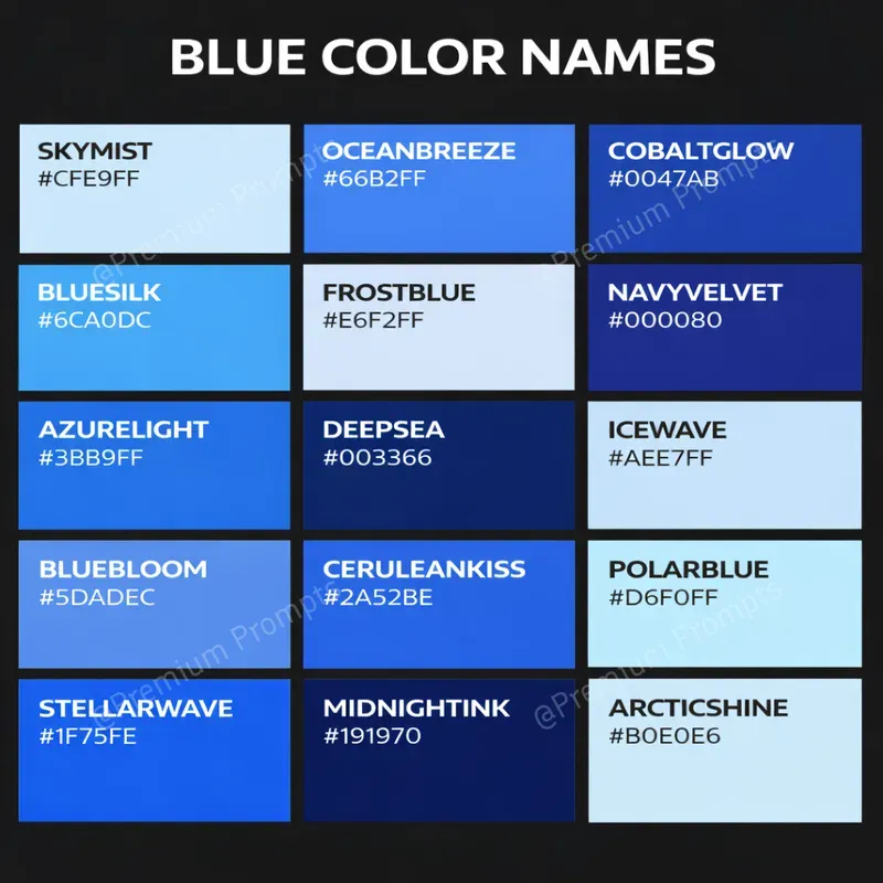 Color Swatches Chart Poster Generator