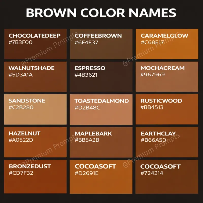 Color Swatches Chart Poster Generator
