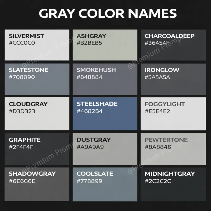 Color Swatches Chart Poster Generator