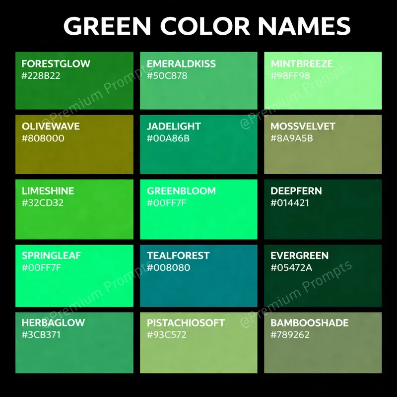 Color Swatches Chart Poster Generator