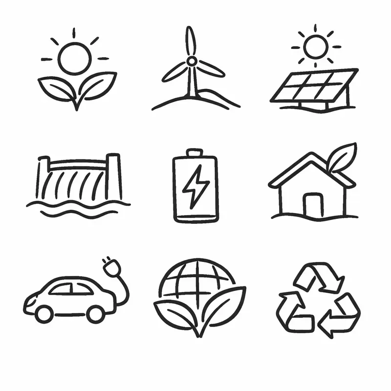 Minimalist Handdrawn Icon Systems