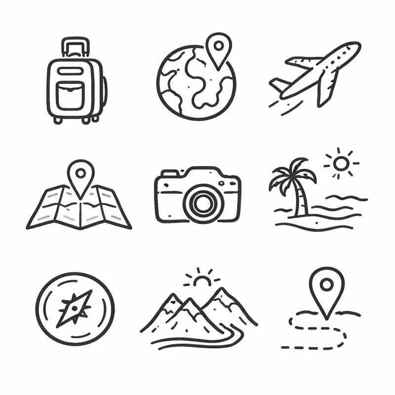 Minimalist Handdrawn Icon Systems