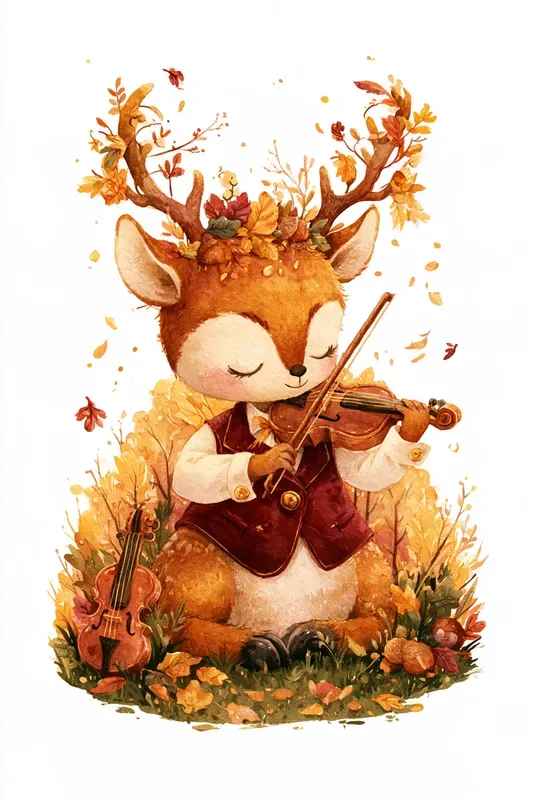 Cute Autumn Characters Art Generator