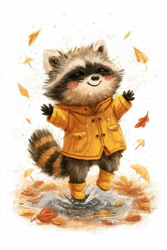 Cute Autumn Characters Art Generator