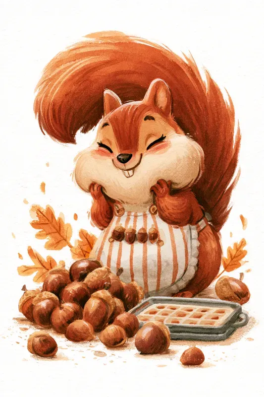 Cute Autumn Characters Art Generator