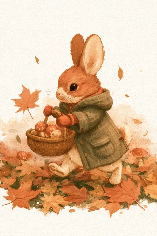 Cute Autumn Characters Art Generator
