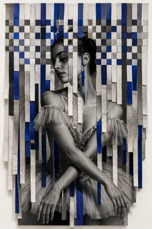 Contemporary Fringe Collage Portraits