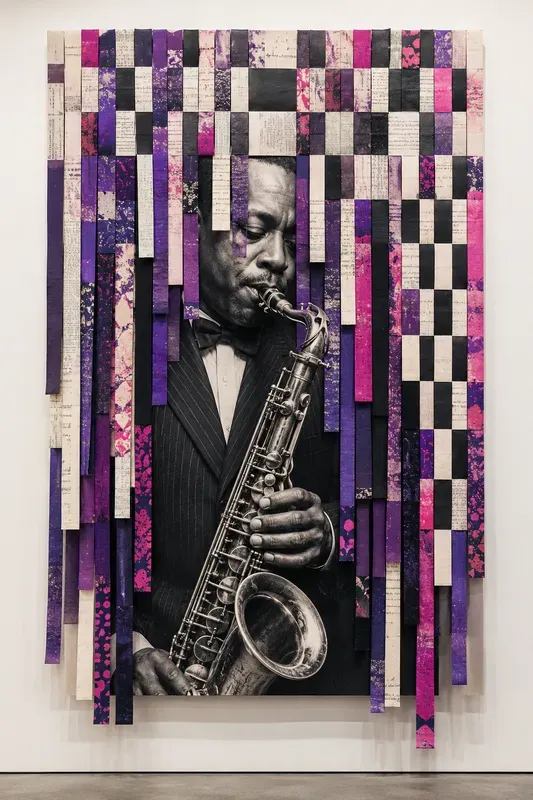 Contemporary Fringe Collage Portraits