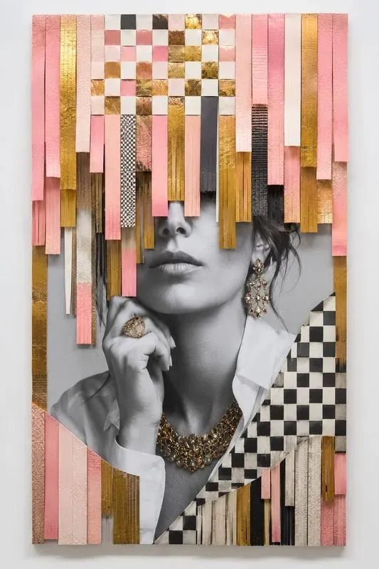 Contemporary Fringe Collage Portraits
