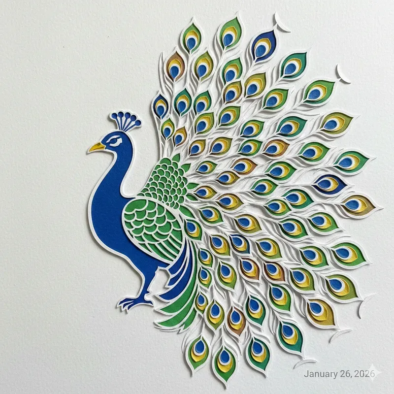 Layered Paper Cut Animal Art Collections