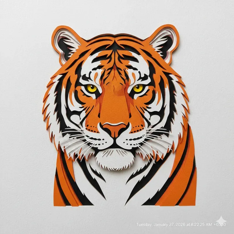 Layered Paper Cut Animal Art Collections