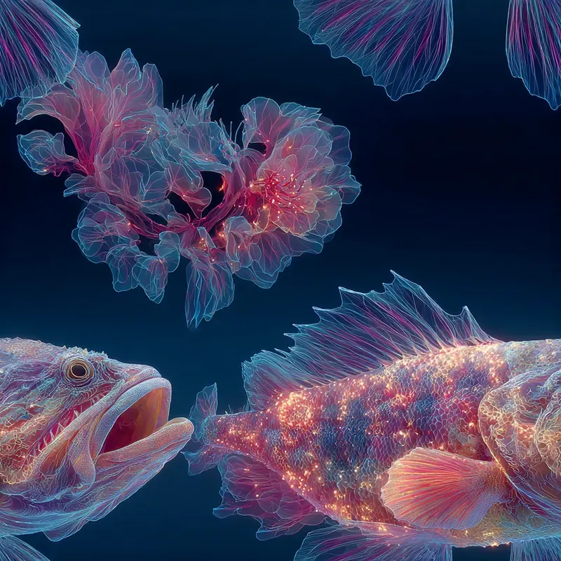 Neon Abyss Seamless Synthwave Patterns