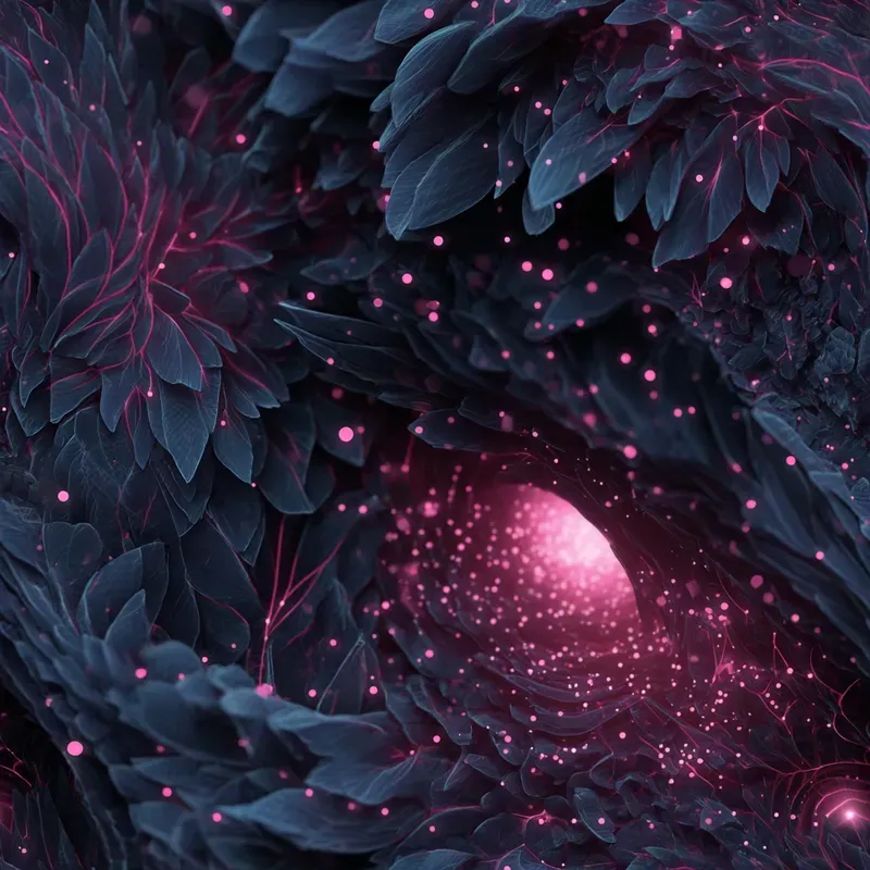 Neon Abyss Seamless Synthwave Patterns